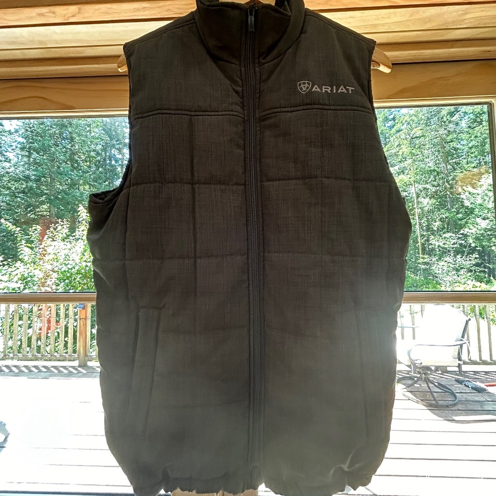 Ariat Crius Men’s Insulated Puffer Vest - Grey (M)